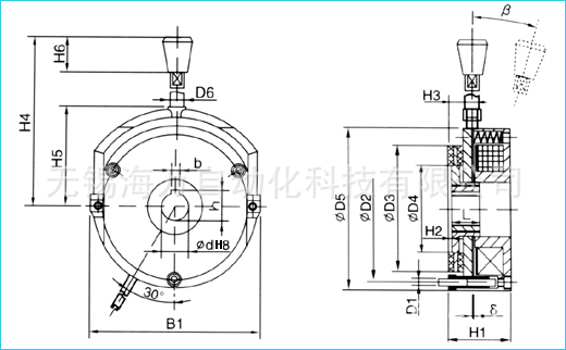 DMZ1電磁失電制動(dòng)器_外形_尺寸圖