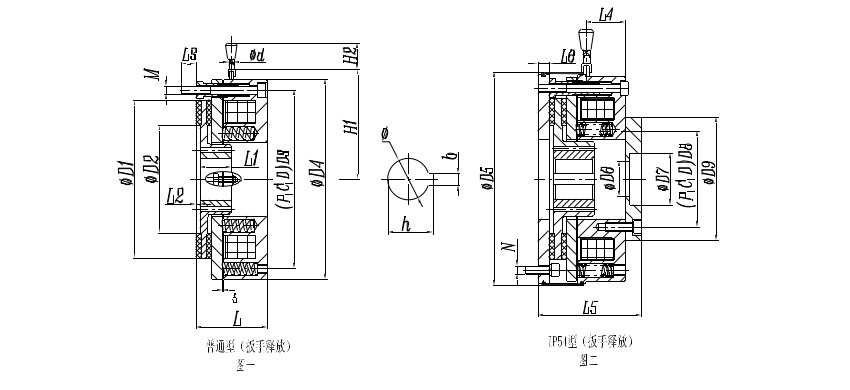 SDZ1電磁制動器_尺寸圖