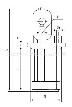 AB型機(jī)床冷卻泵尺寸圖