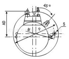 JCB型機(jī)床冷卻泵安裝尺寸圖2