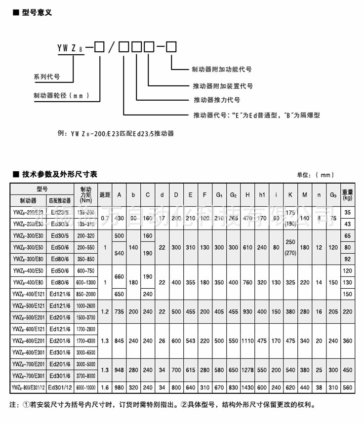 YWZ8液壓制動器-2
